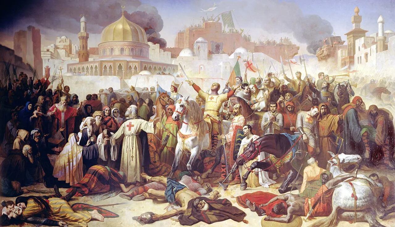 Crusaders capture Jerusalem historical image 1